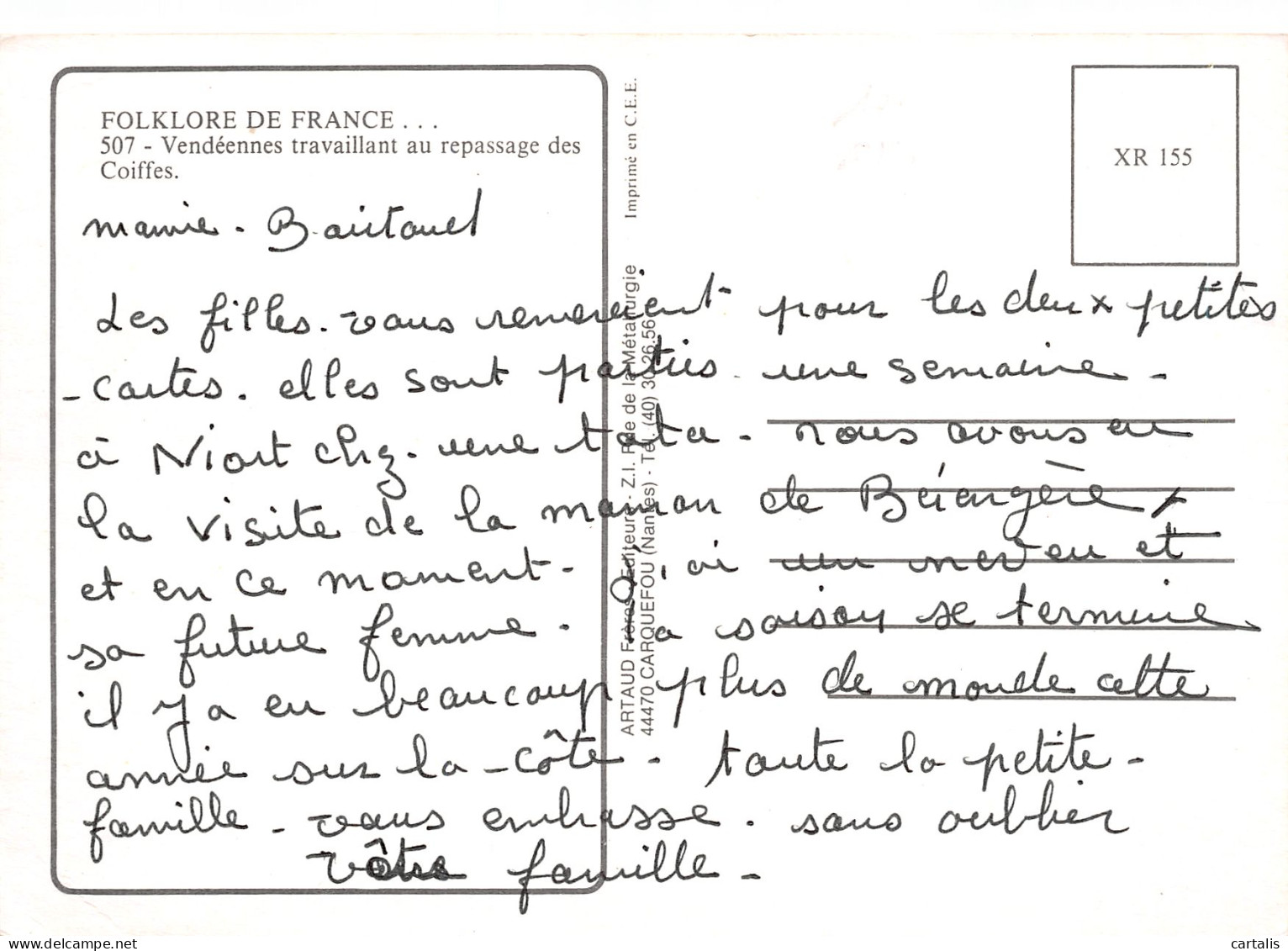 85-VENDEE FOLKLORE-N°3834-B/0039 - Other & Unclassified