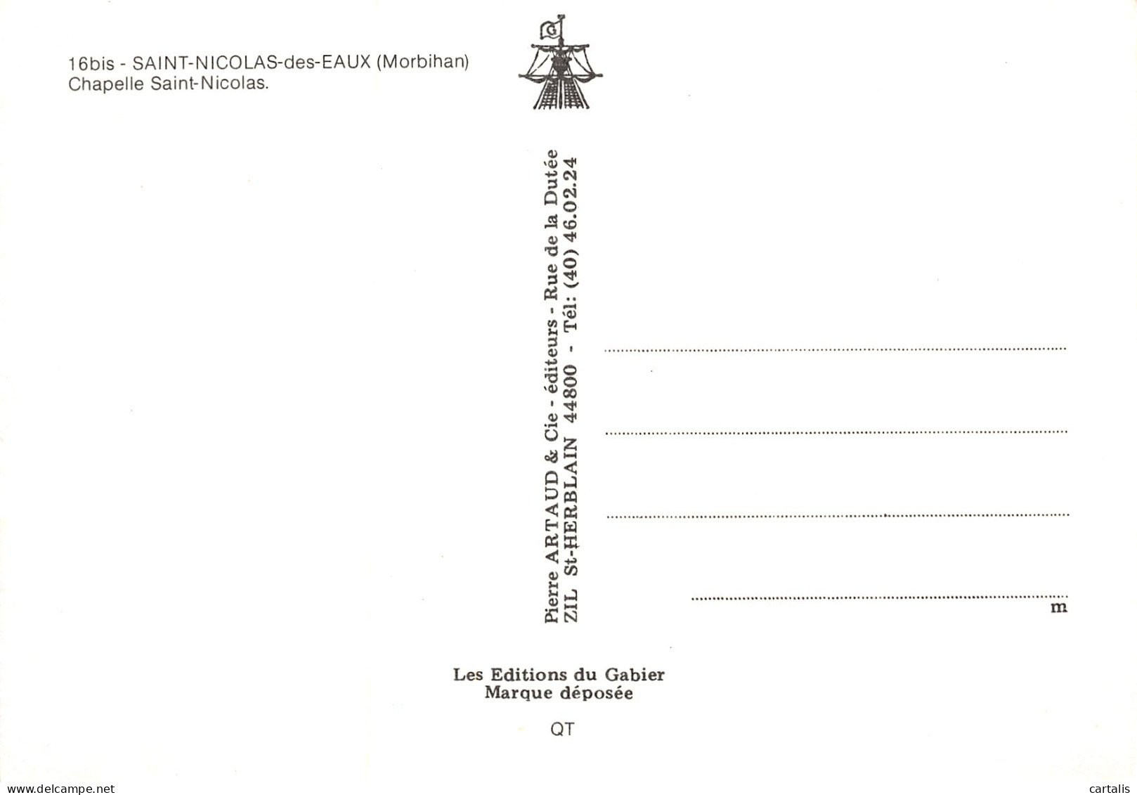 56-SAINT NICOLAS DES EAUX-N°3834-A/0175 - Sonstige & Ohne Zuordnung
