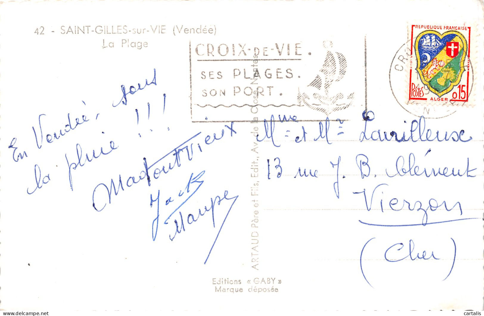 85-SAINT GILLES SUR VIE-N°3833-E/0195 - Sonstige & Ohne Zuordnung