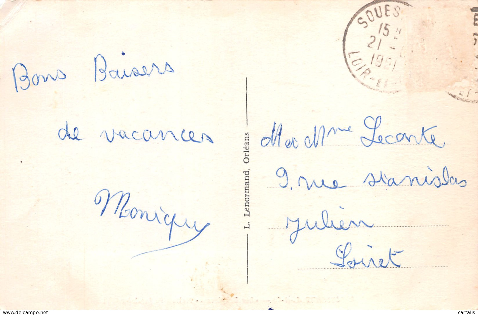 41-SOUESMES-N°3833-E/0181 - Other & Unclassified