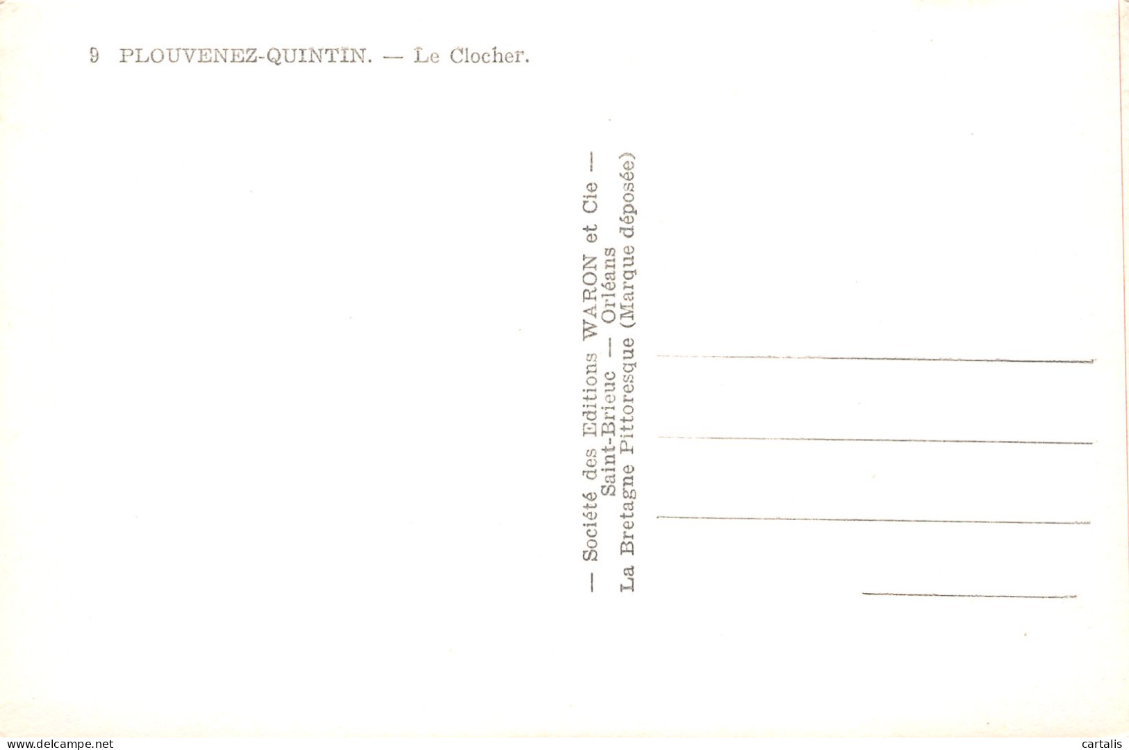 22-PLOUVENEZ QUINTIN-N°3833-E/0121 - Andere & Zonder Classificatie