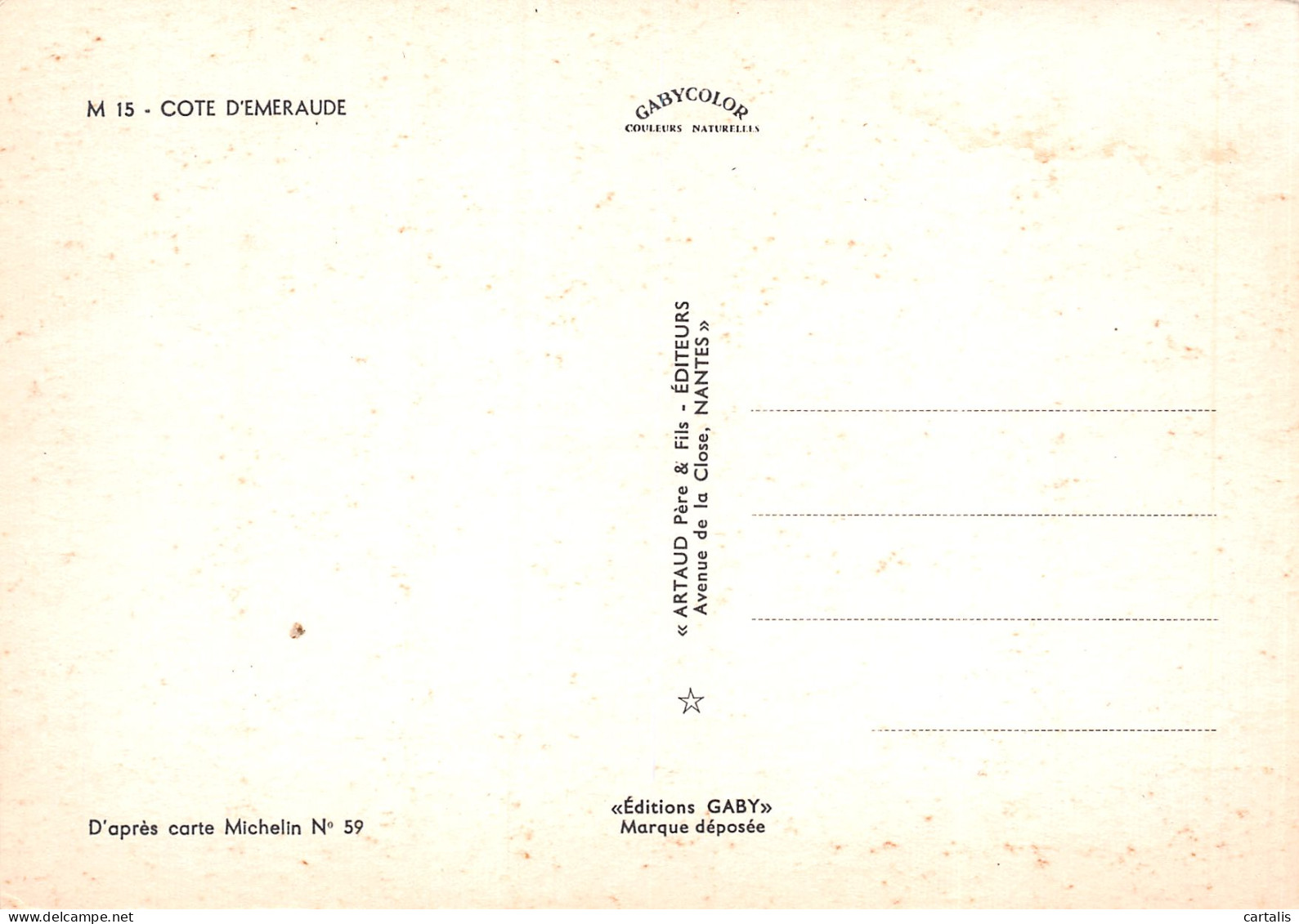 22-LA COTE D EMERAUDE -N°3834-B/0397 - Otros & Sin Clasificación