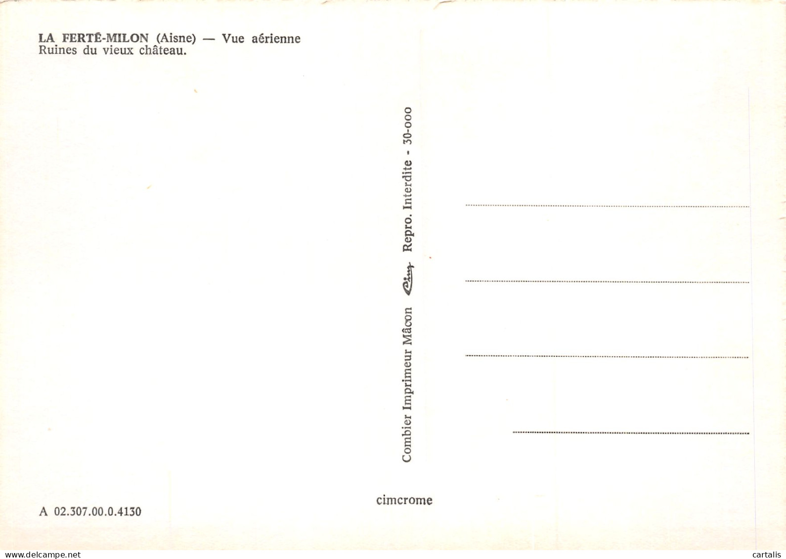 02-LA FERTE MILON-N°3835-A/0135 - Other & Unclassified