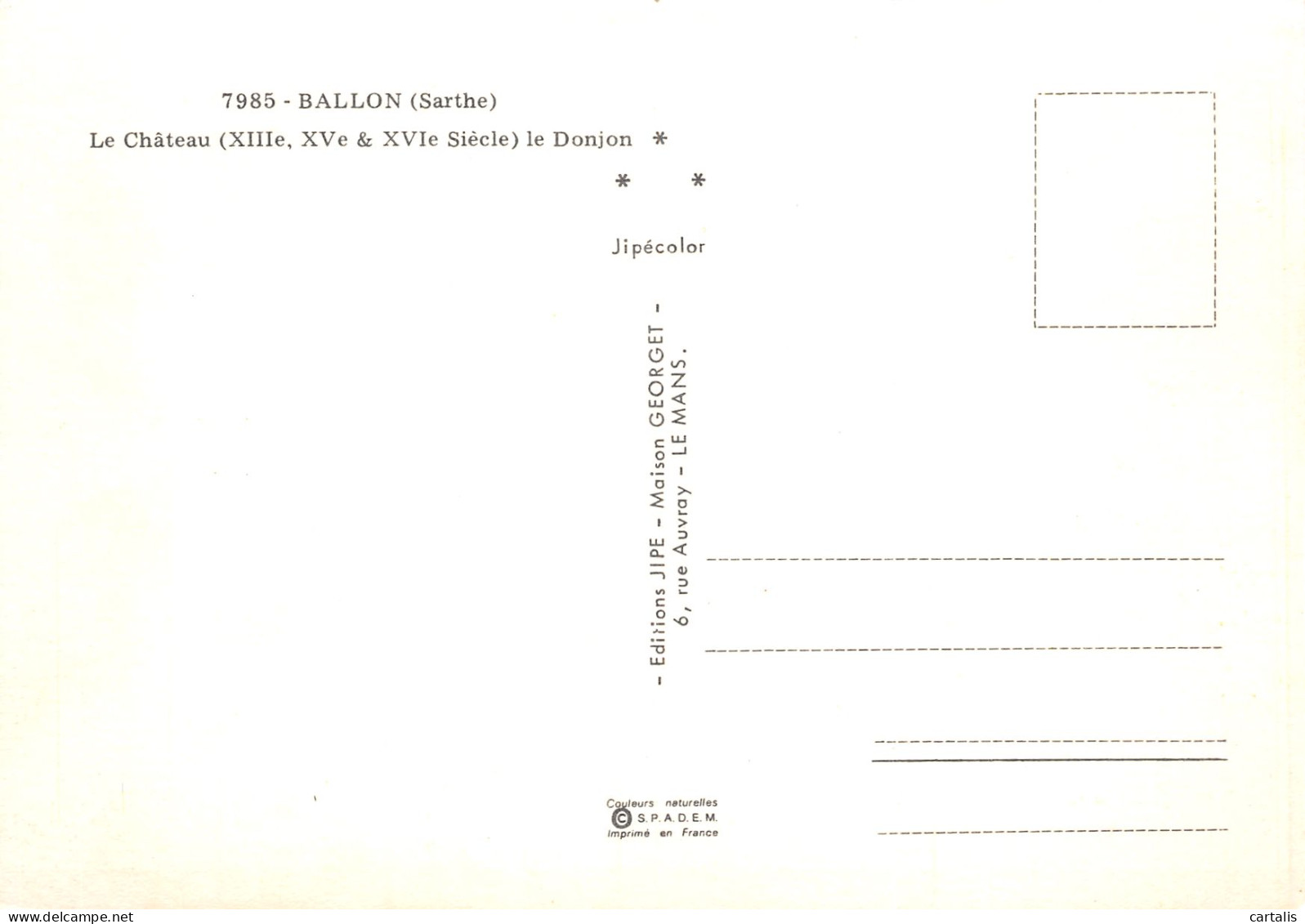 72-BALLON-N°3835-A/0129 - Other & Unclassified