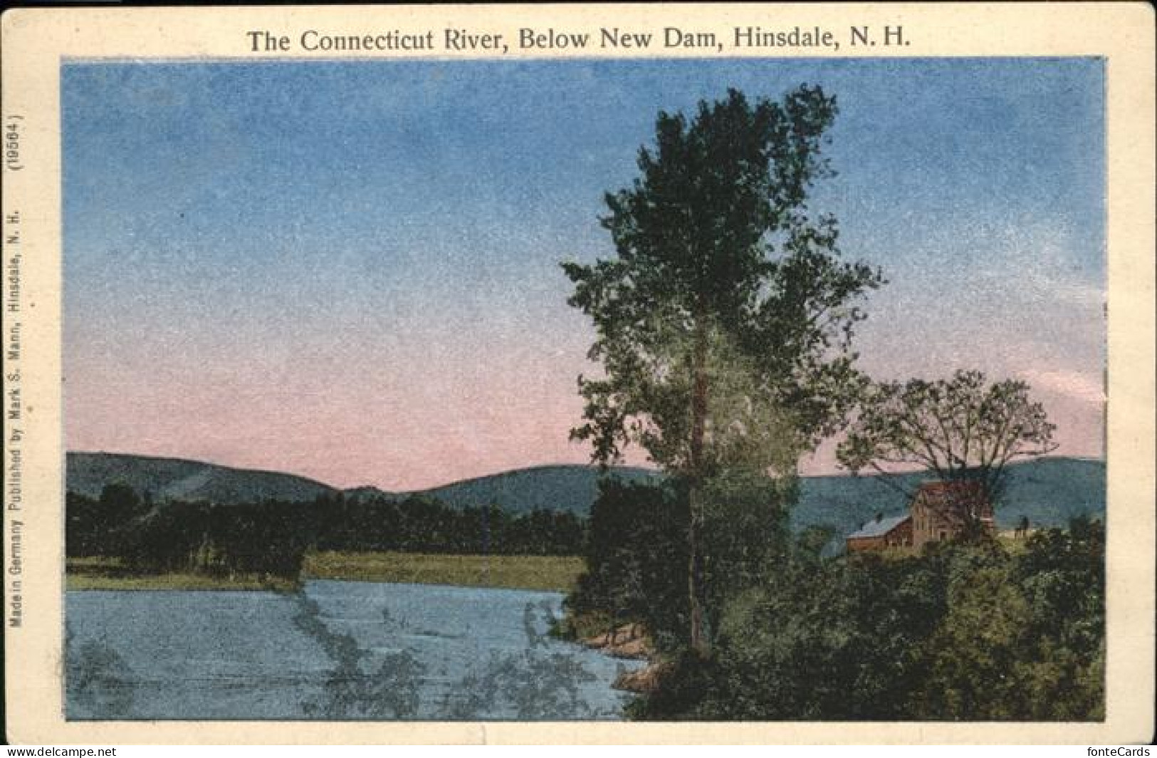 11328845 Hinsdale_New_Hampshire Connecticut River New Dam Lunakarte - Sonstige & Ohne Zuordnung