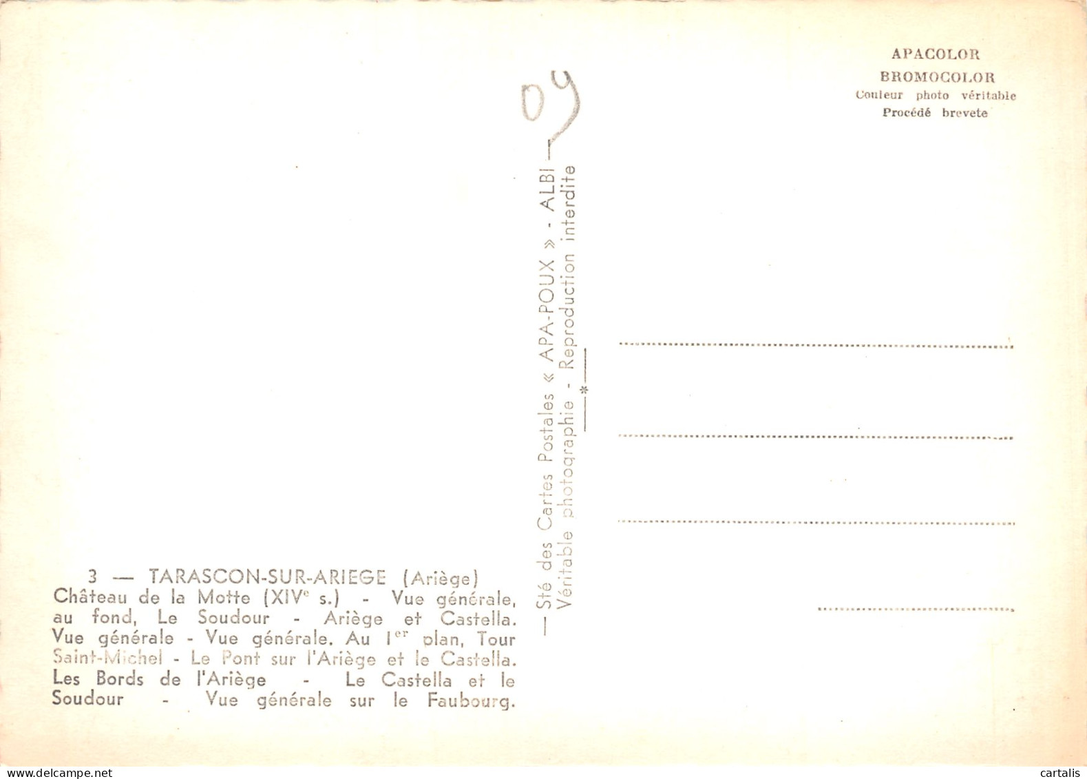 09-TARASCON SUR ARIEGE-N°3835-D/0345 - Altri & Non Classificati