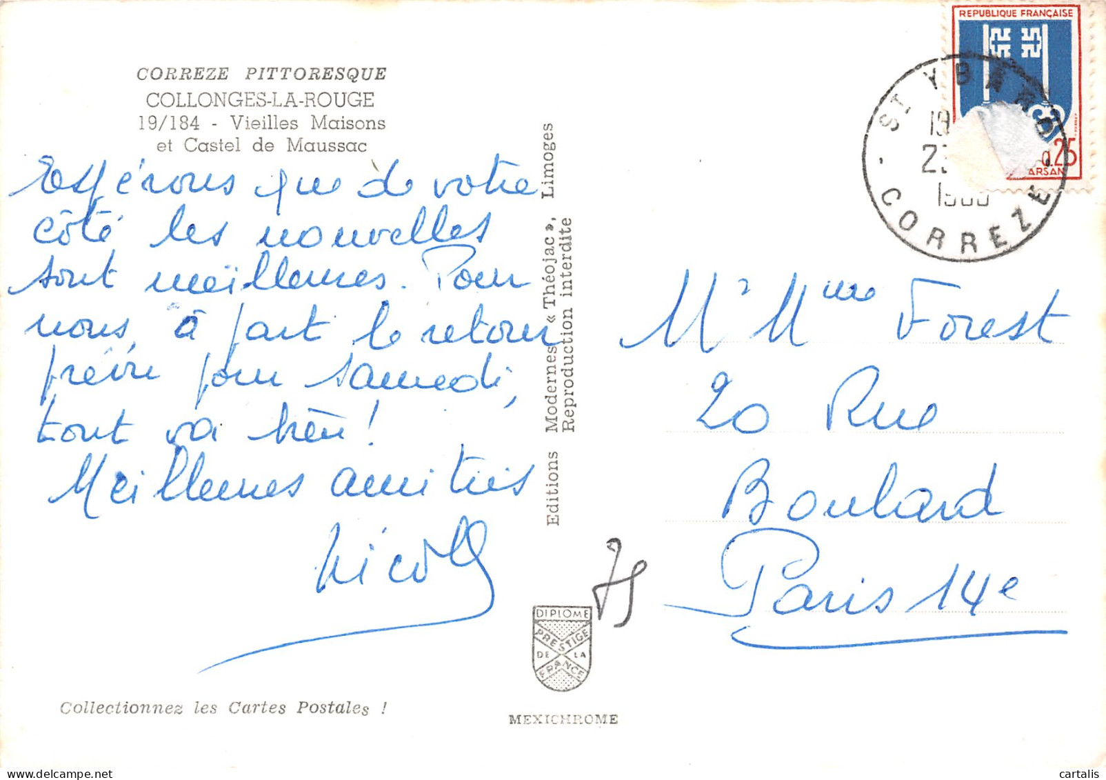 19-COLLONGES LA ROUGE-N°3835-D/0103 - Other & Unclassified