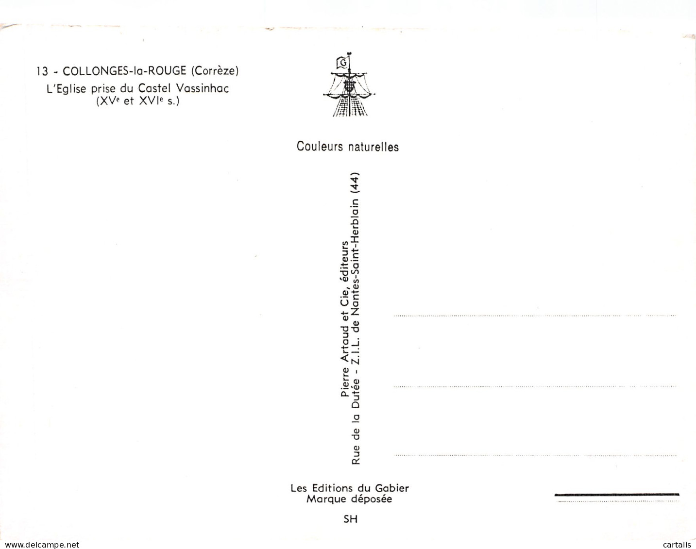 19-COLLONGES LA ROUGE-N°3835-D/0029 - Other & Unclassified