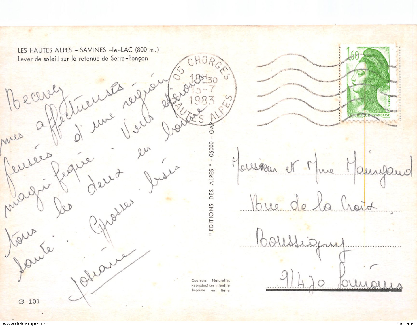 05-SAVINES LE LAC-N°3835-D/0015 - Andere & Zonder Classificatie