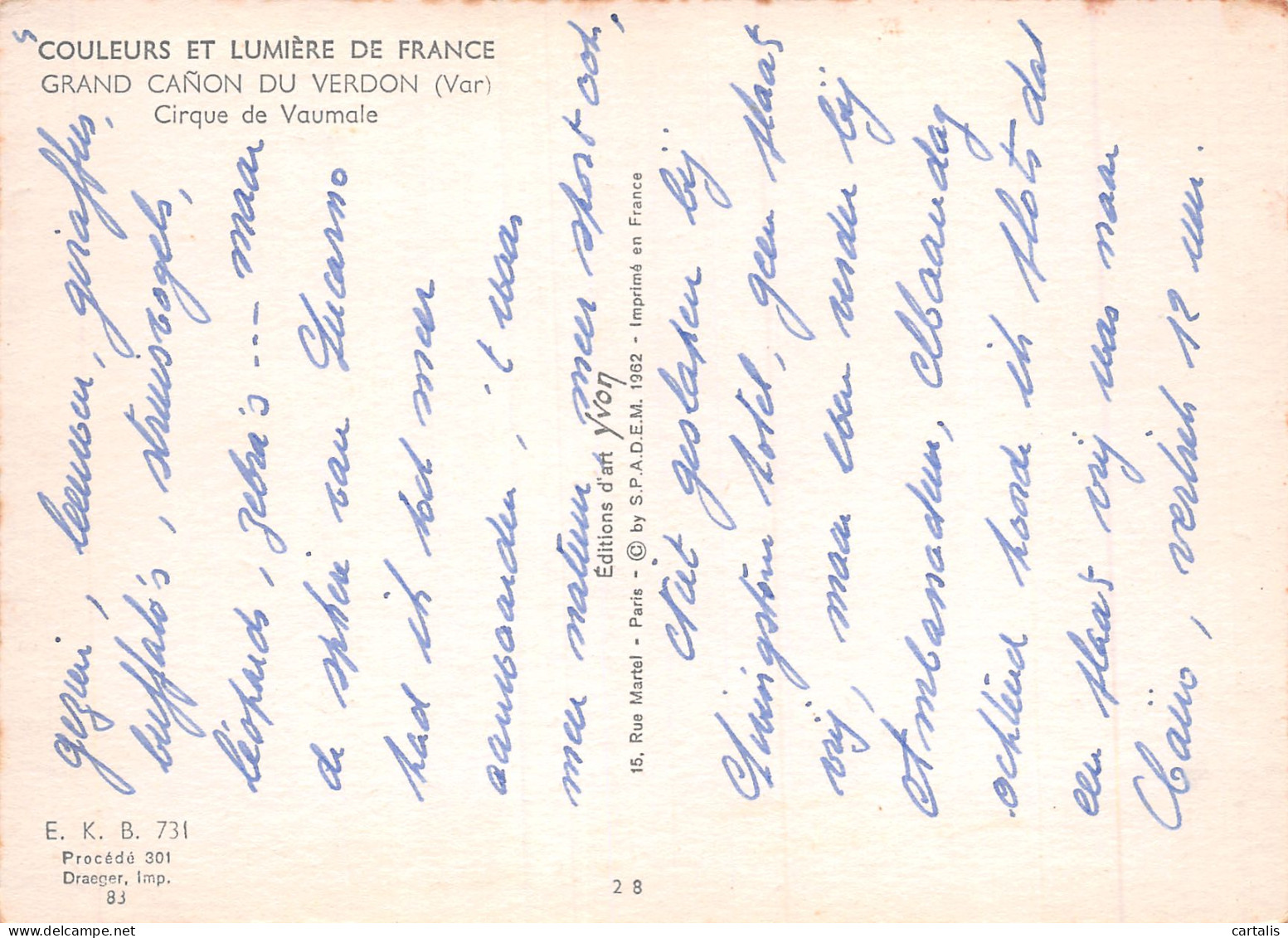 04-GRAND CANON DU VERDON-N°3835-C/0363 - Altri & Non Classificati