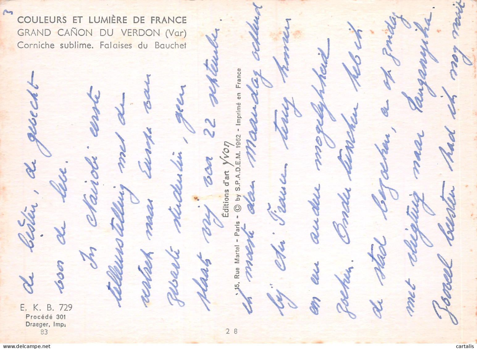 04-GRAND CANON DU VERDON-N°3835-C/0365 - Other & Unclassified