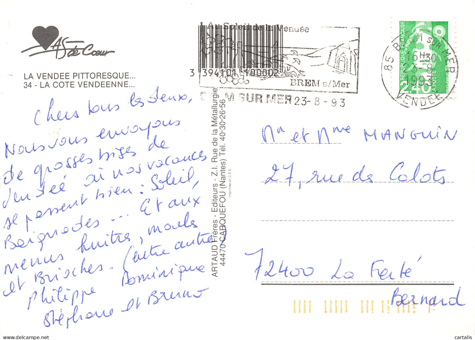 85-COTE VENDEENNE-N°3835-C/0303 - Other & Unclassified