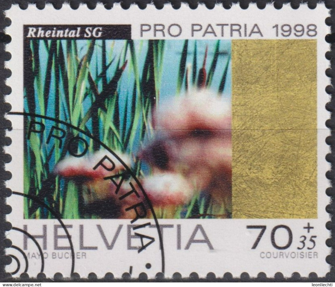 1998 Schweiz Pro Patria, St. Galler Rheintal, ⵙ Zum:CH B259, Mi:CH 1649, Yt:CH 1577, - Gebraucht