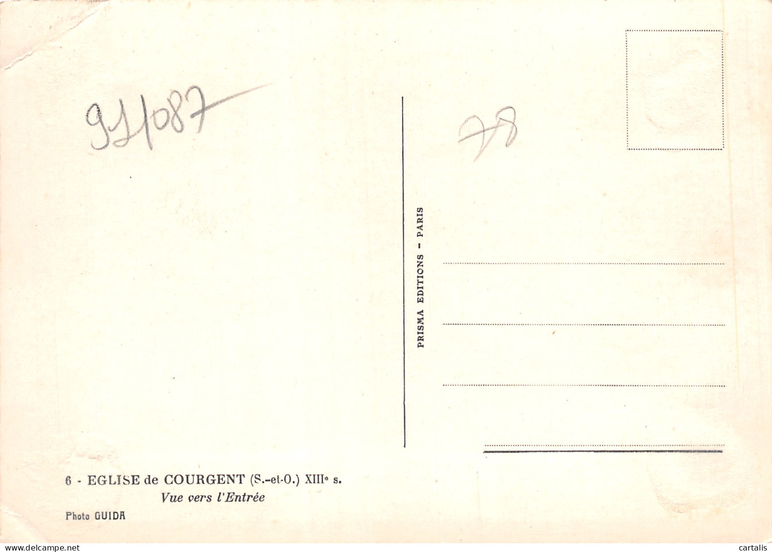 78-EGLISE DE COURGENT-N°3835-C/0183 - Andere & Zonder Classificatie