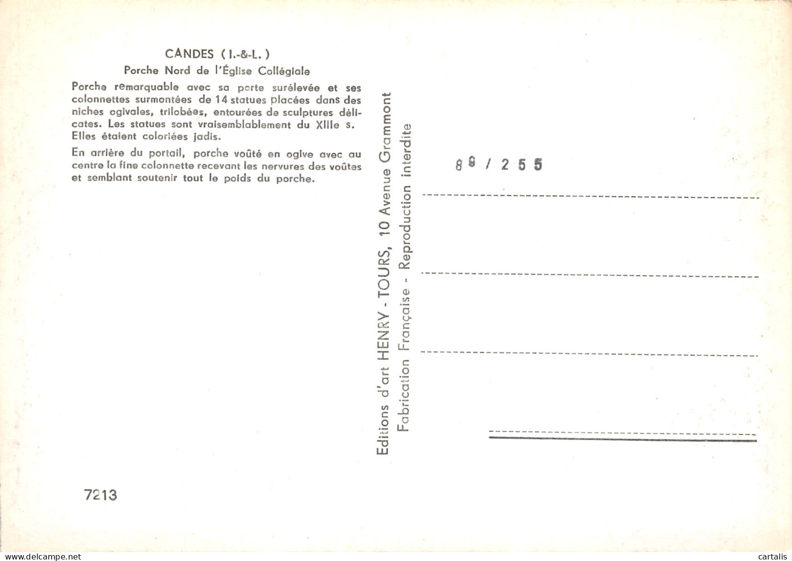 37-CANDES-N°3835-C/0109 - Other & Unclassified
