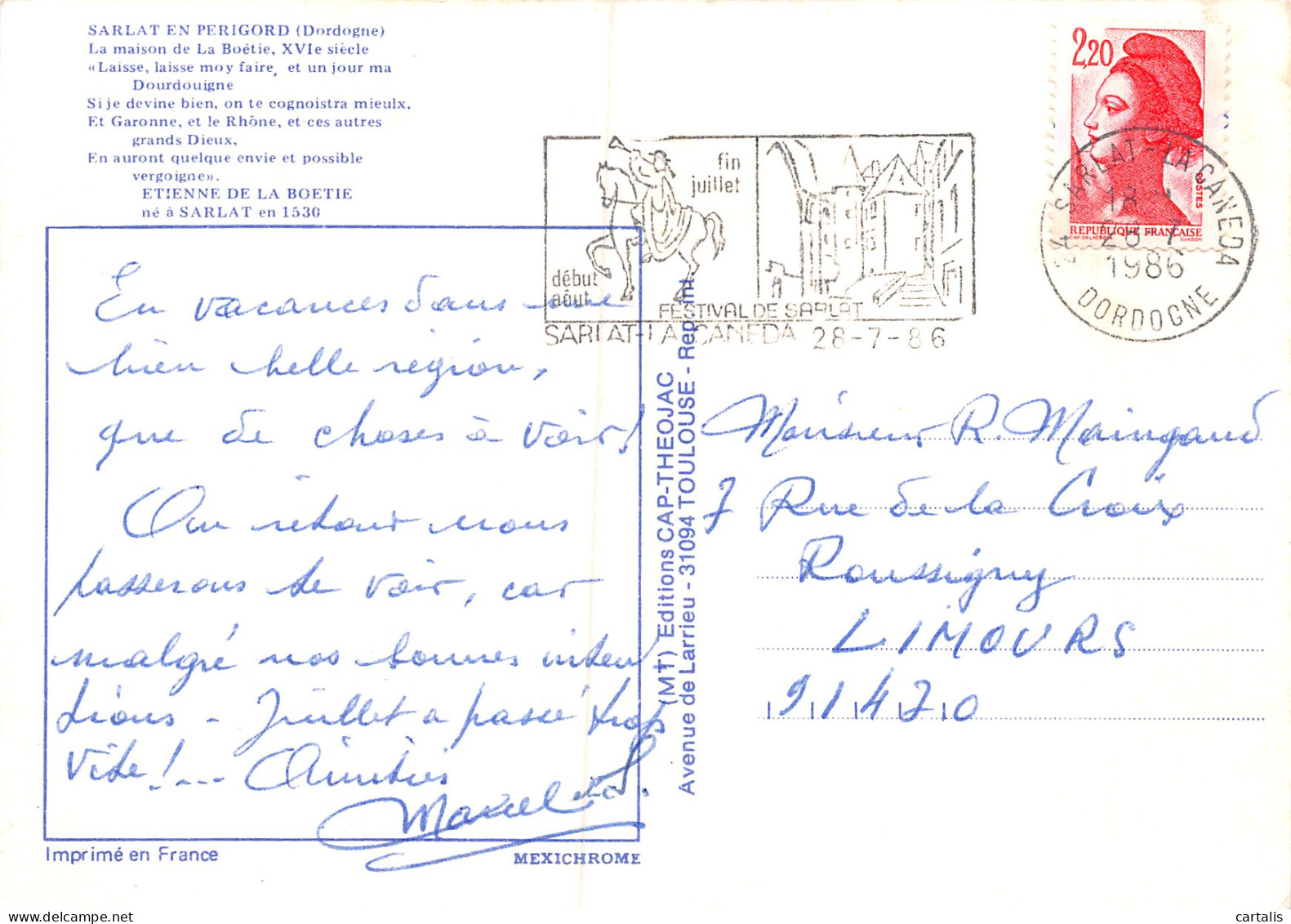 24-SARLAT EN PERIGORD-N°3835-C/0095 - Sarlat La Caneda