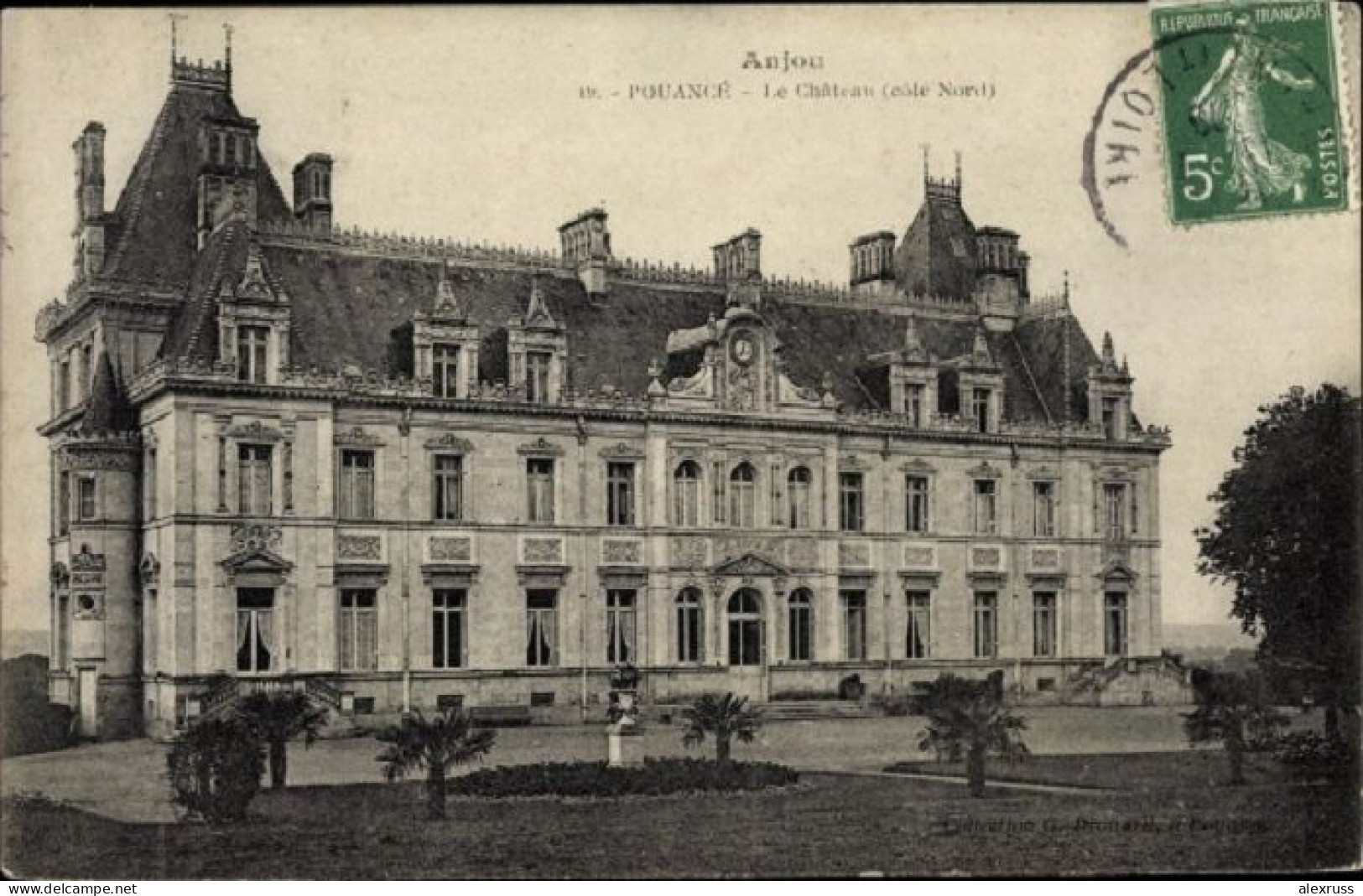 France 1908 Postcard, Anjou Pouance Maine Et Loire,   The Chateau, VF Posted !, See Scans ! - Angers