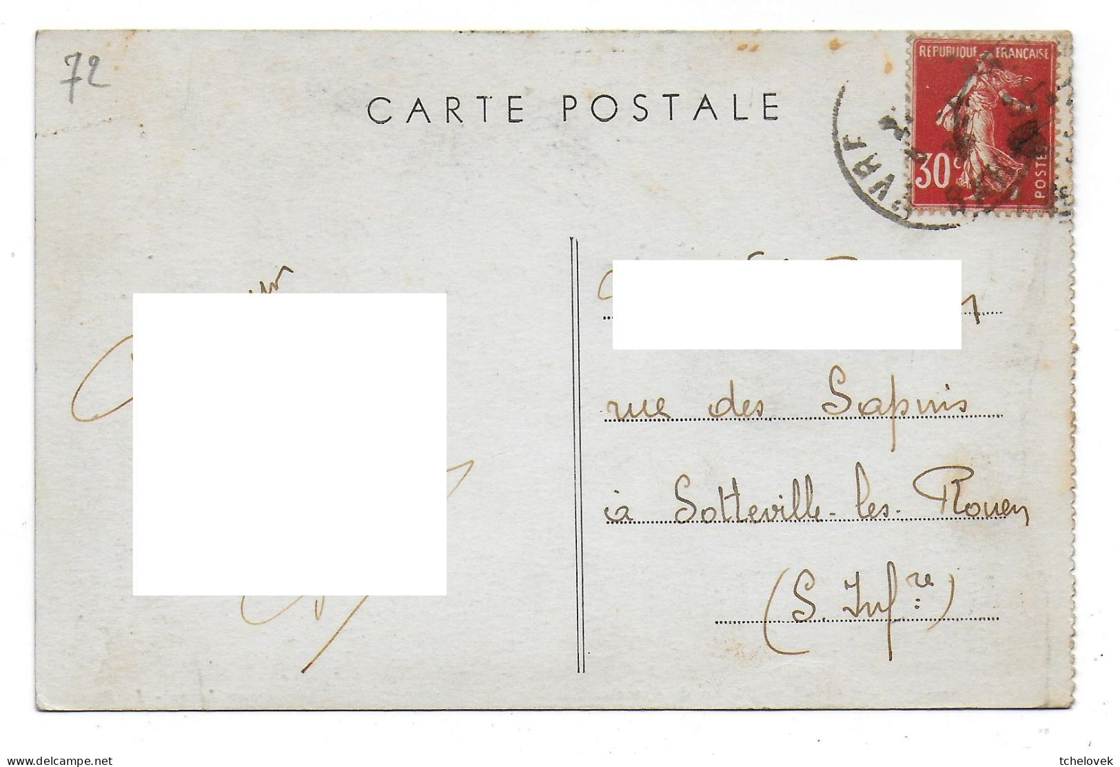 (72). Camp D'Auvours. 1 Cp. (1) Bureau Du Commandant 1936 - Other & Unclassified