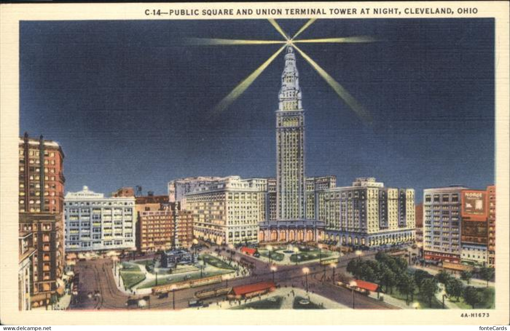 11328650 Cleveland Ohio Public Square Union Terminal Tower  - Other & Unclassified