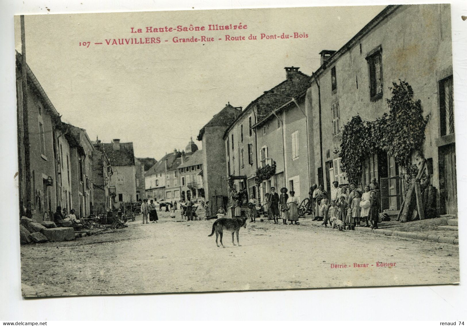 Vauvillers Haute Saône Grande Route Du Pont Du Bois - Vauvillers