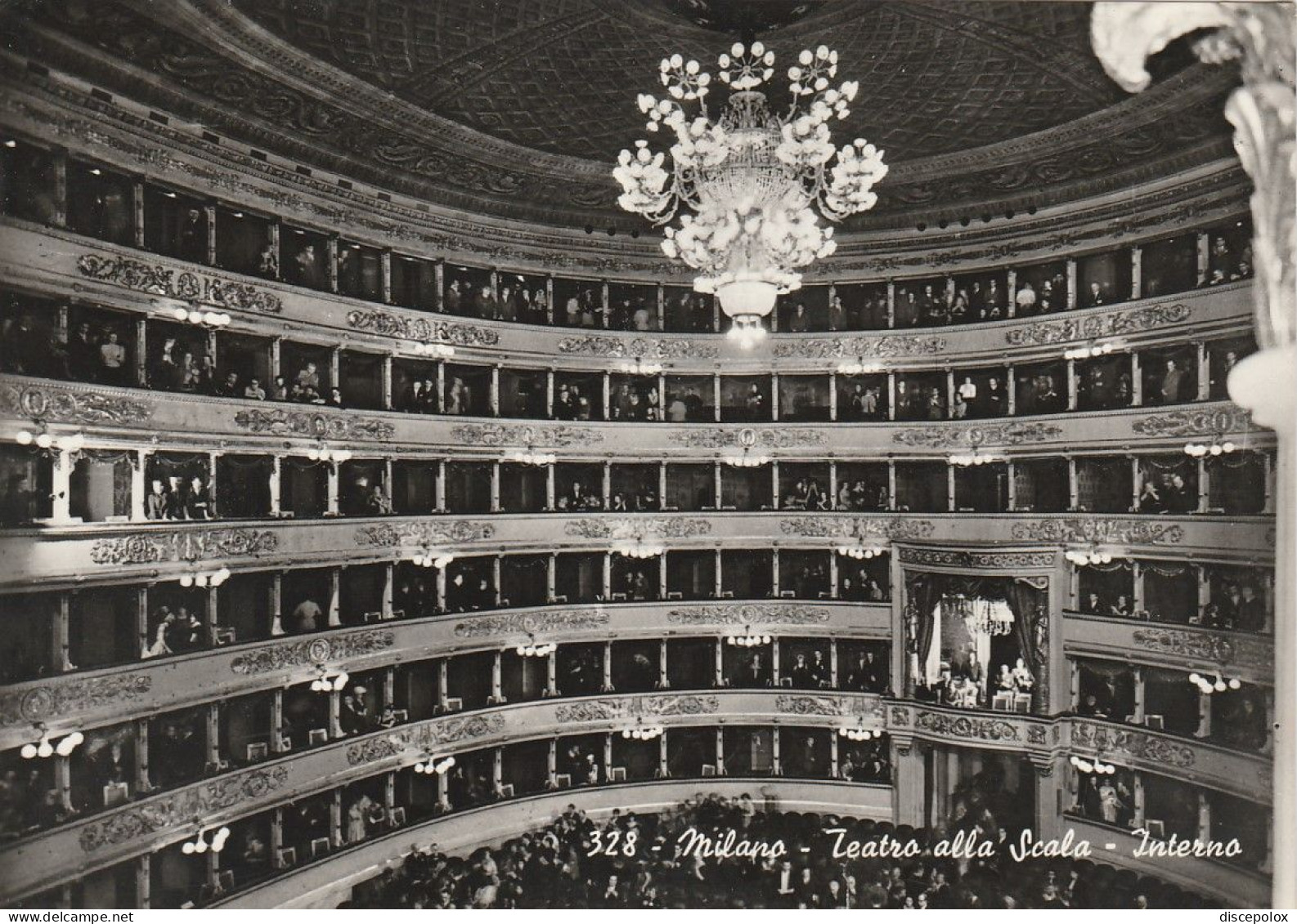 AD344 Milano - Teatro Della Scala - Interno / Viaggiata 1962 - Milano (Milan)