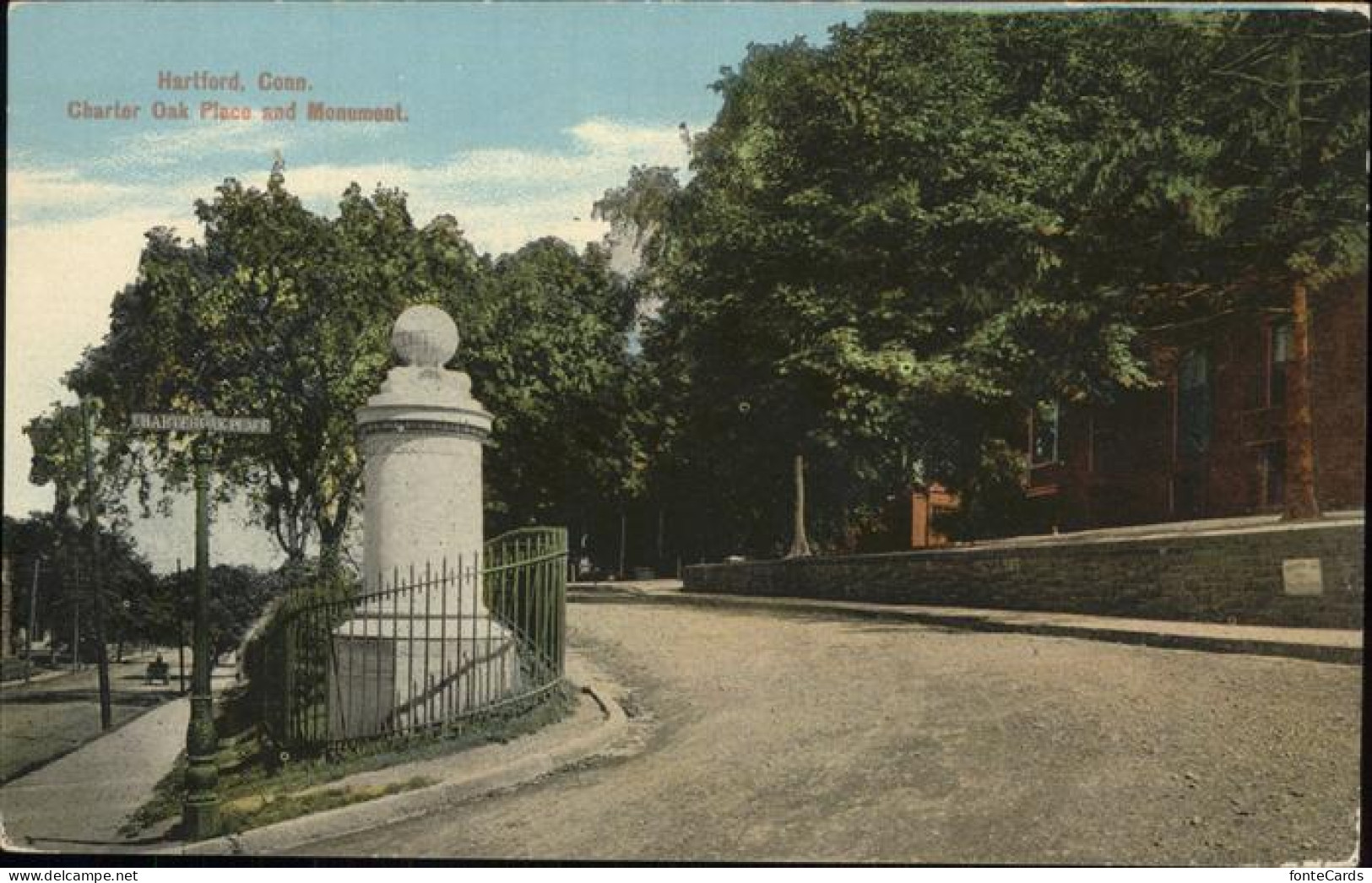 11328564 Hartford_Connecticut Charter Oak Place Monument - Autres & Non Classés