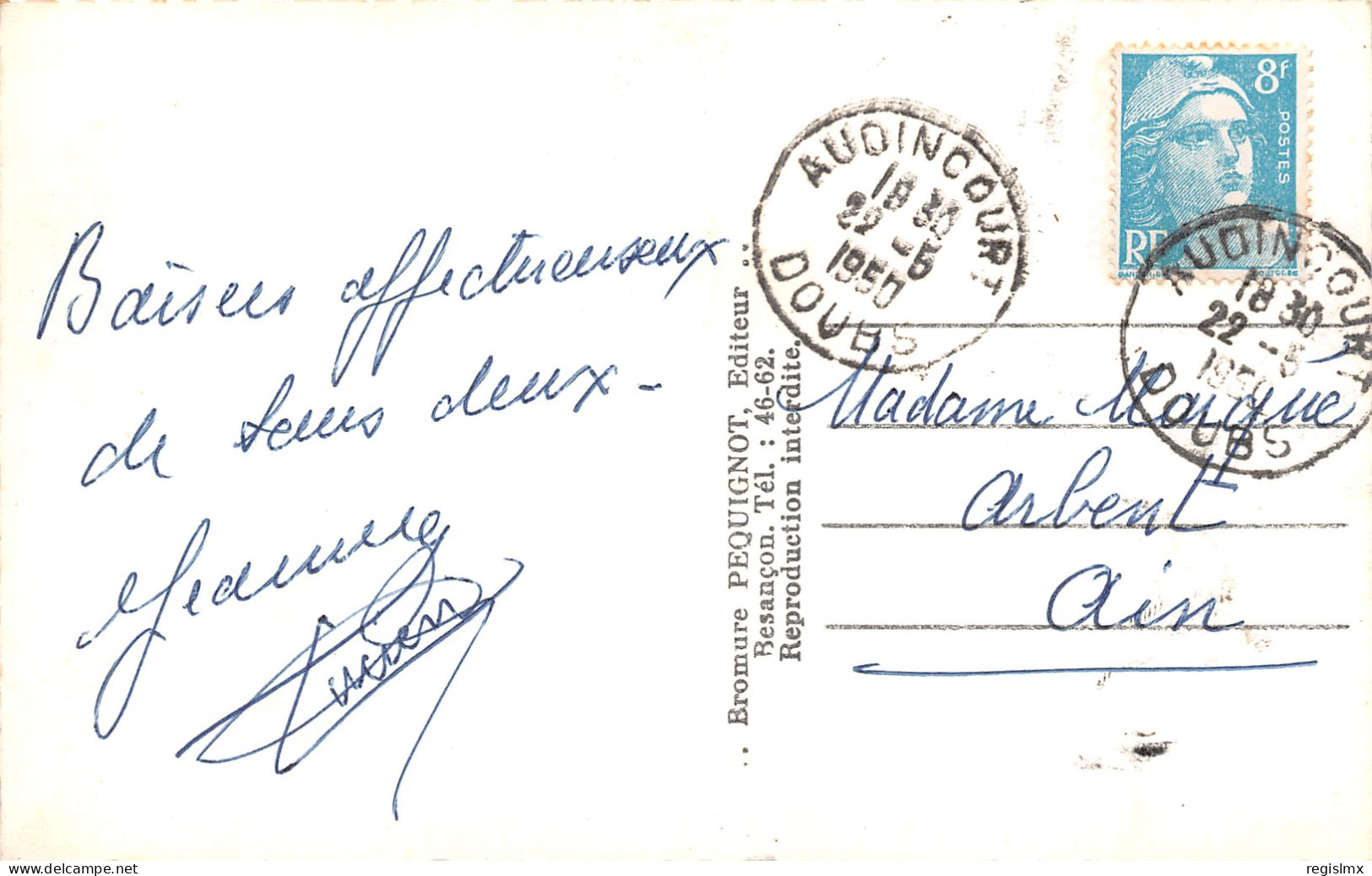 25-AUDINCOURT-N°T2564-B/0101 - Other & Unclassified