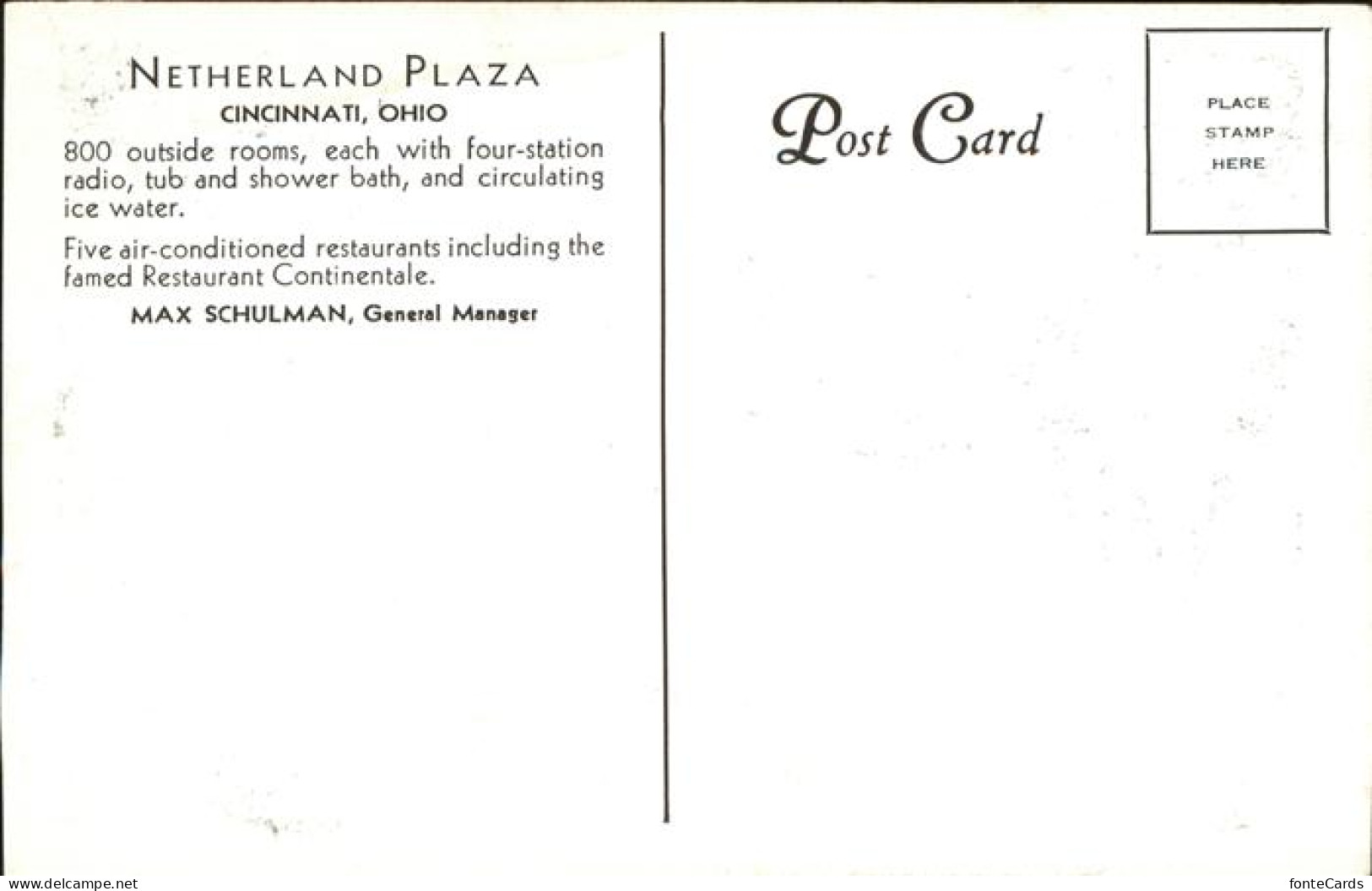 11328541 Cincinnati Ohio Netherland Plaza  - Other & Unclassified