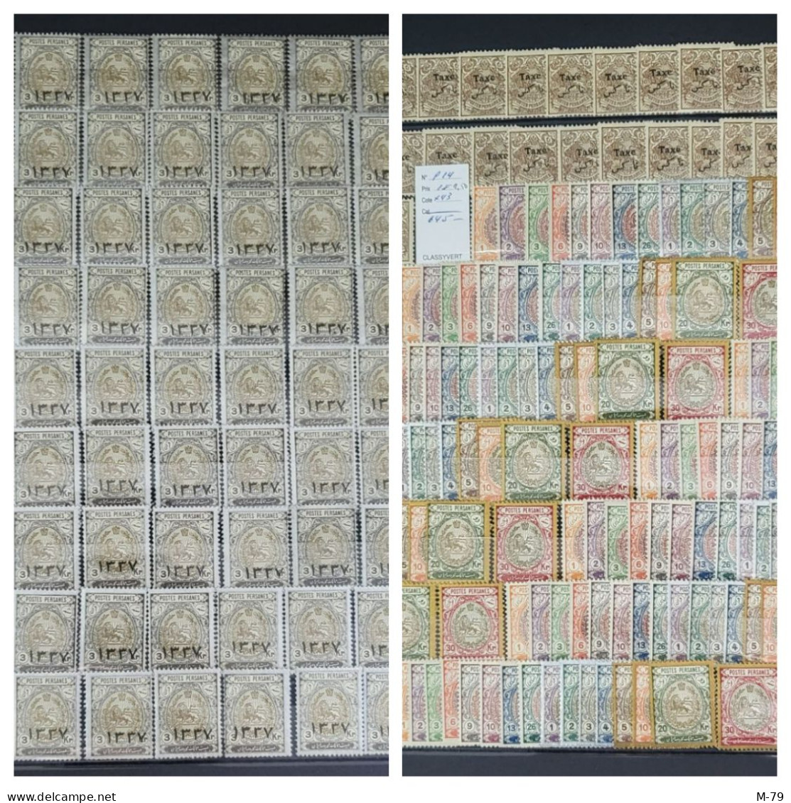 Iran/Persia - Qajar Mix stamps BIG BIG Collection MNH - Used  More Than 3000 stamps + Album