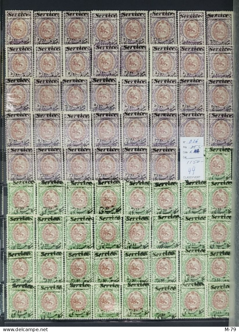 Iran/Persia - Qajar Mix stamps BIG BIG Collection MNH - Used  More Than 3000 stamps + Album