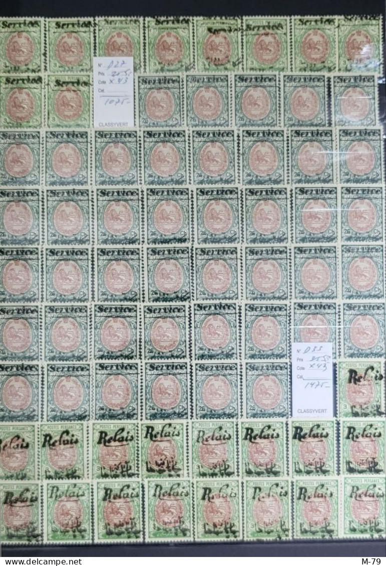 Iran/Persia - Qajar Mix stamps BIG BIG Collection MNH - Used  More Than 3000 stamps + Album