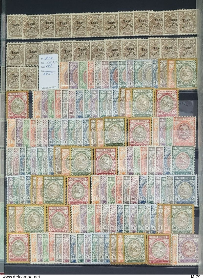 Iran/Persia - Qajar Mix stamps BIG BIG Collection MNH - Used  More Than 3000 stamps + Album