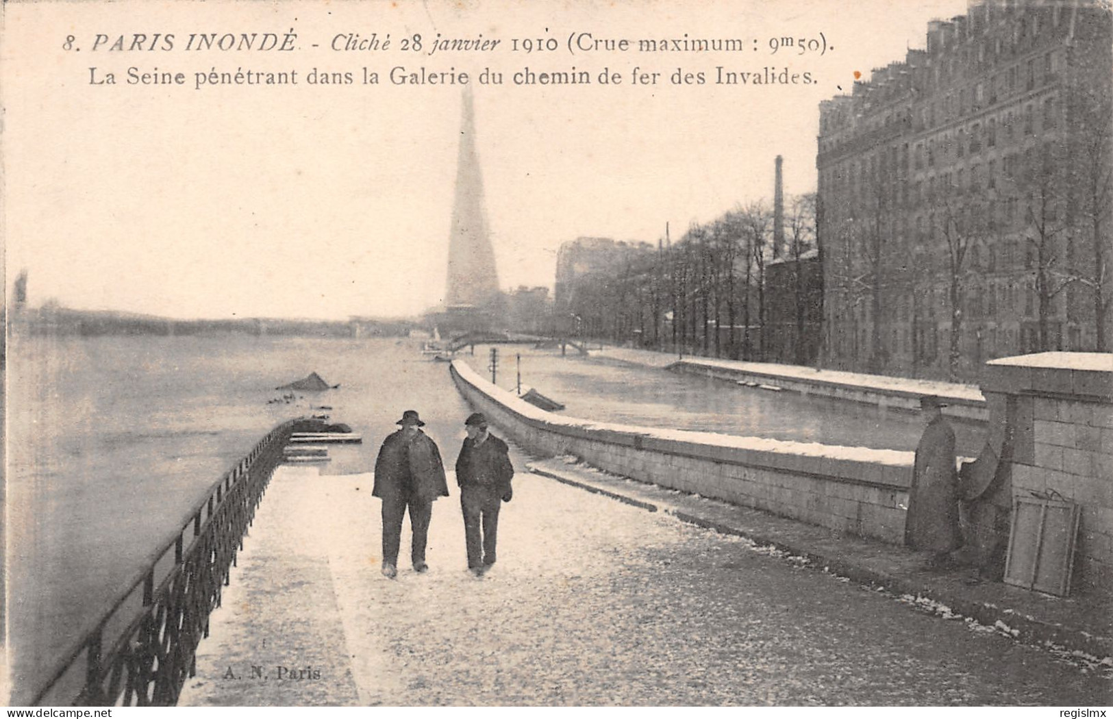 75-PARIS INONDE GALERIE DU CHEMIN DE FER DES INVALIDES-N°T2565-C/0111 - Andere & Zonder Classificatie