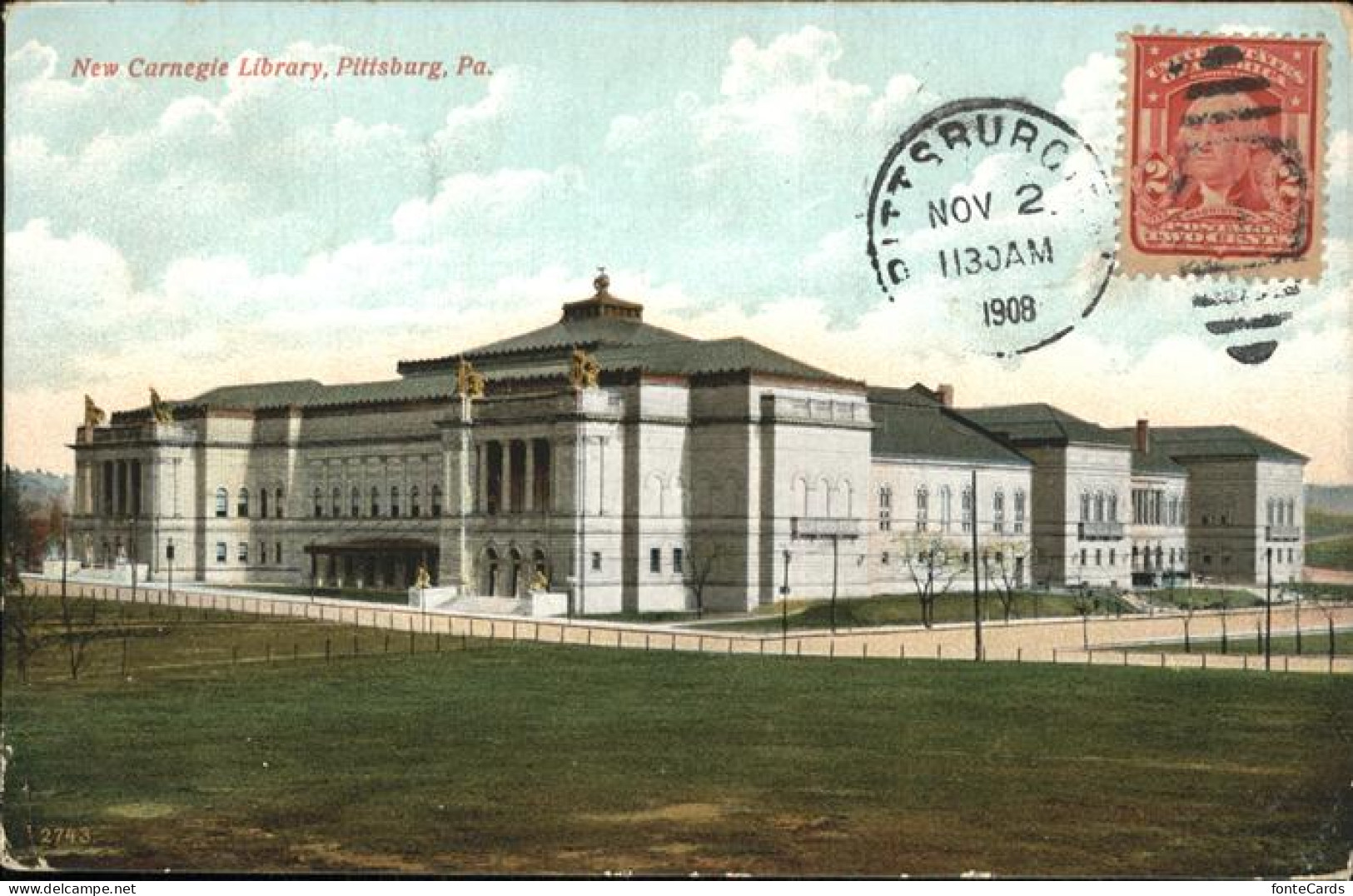 11328479 Pittsburg Pennsylvania New Carnegie Library United States - Other & Unclassified