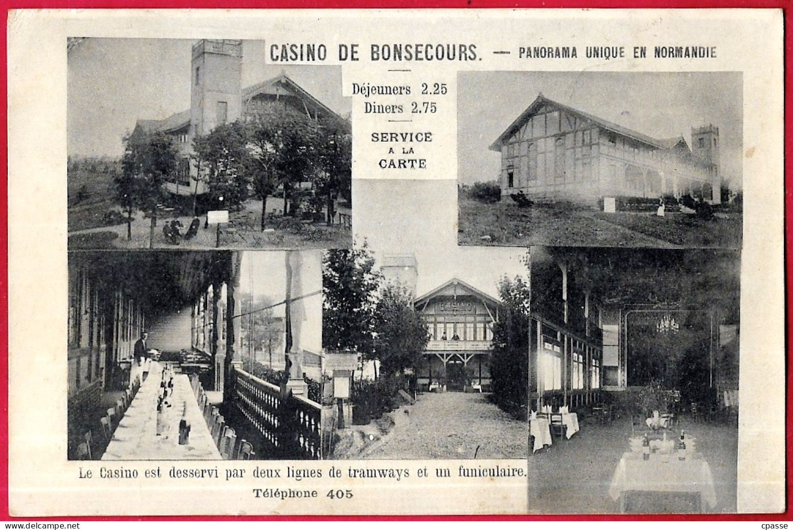 CPA Multivues 76 CASINO De BONSECOURS ** Jeu Jeux D'argent ** Phila Cachets - Bonsecours