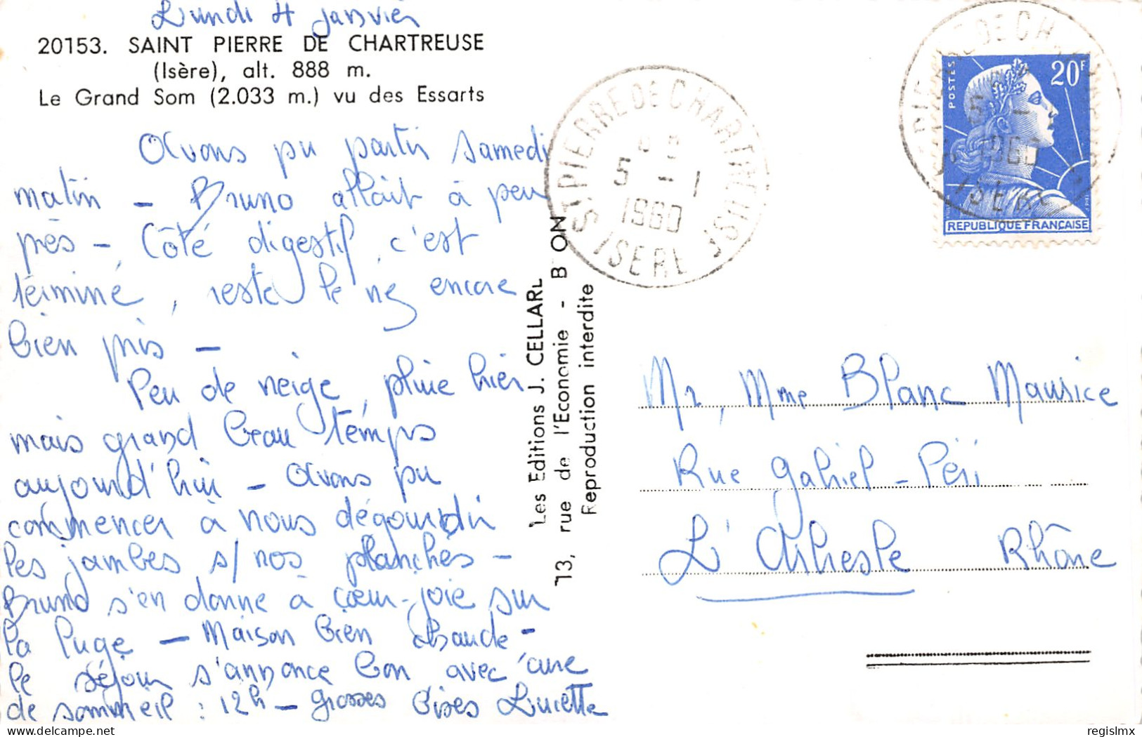 38-SAINT PIERRE DE CHARTREUSE-N°T2566-A/0053 - Other & Unclassified