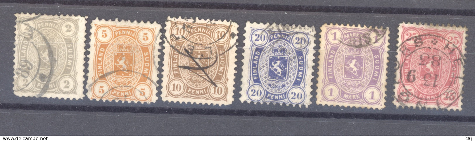 Finlande  :  Yv  13-18  (o)  Dentelé 12 ½ - Used Stamps