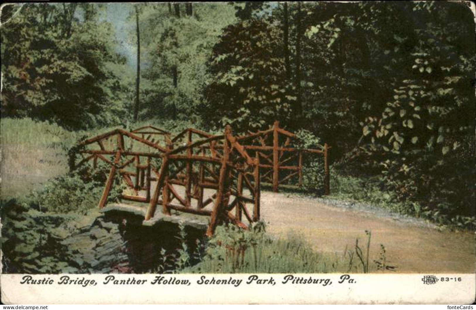 11328413 Pittsburg Pennsylvania Rustic Bridge Panther Hollow Shenley Park United - Other & Unclassified