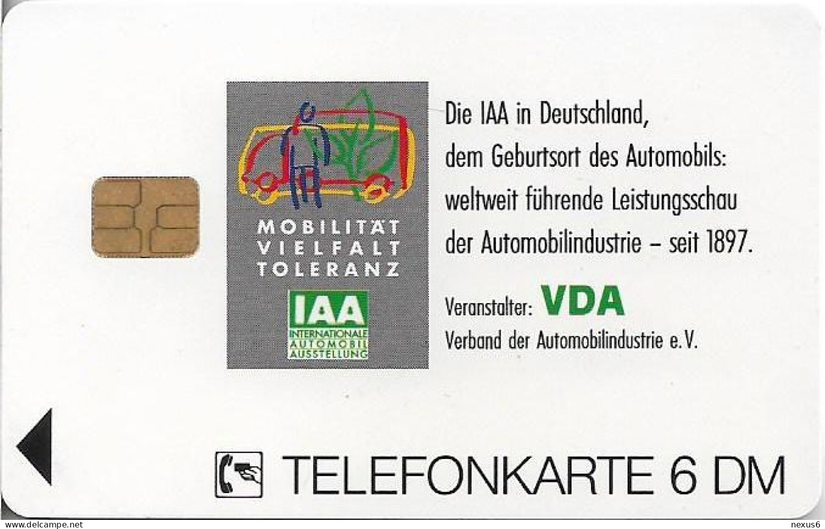 Germany - IAA - Internationale Automobil Ausstellung (Advert. 1905) - O 0989 - 05.1994, 6DM, 2.000ex, Mint - O-Series : Series Clientes Excluidos Servicio De Colección