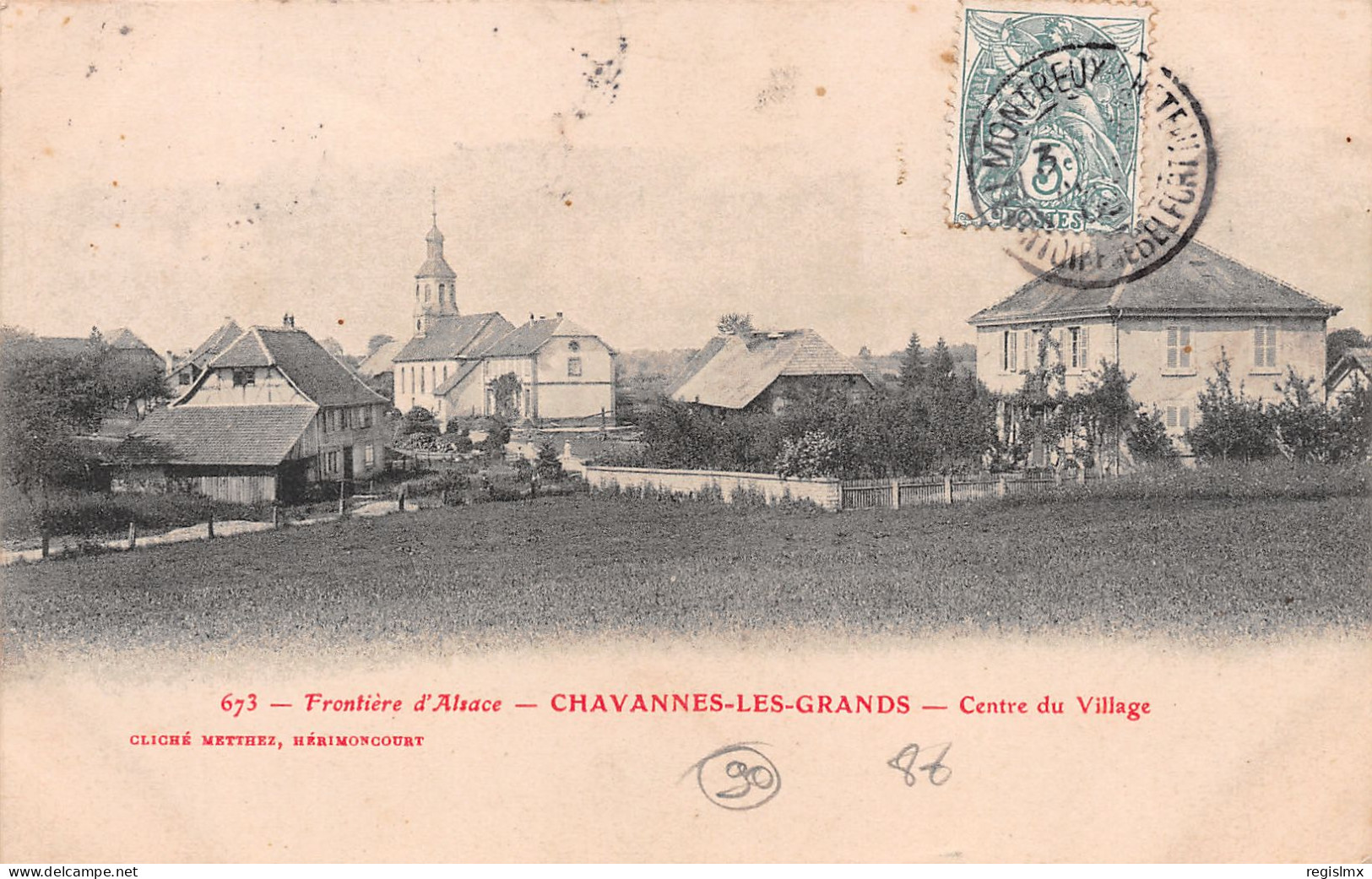 90-CHAVANNES LES GRANDS-N°T2567-A/0315 - Other & Unclassified