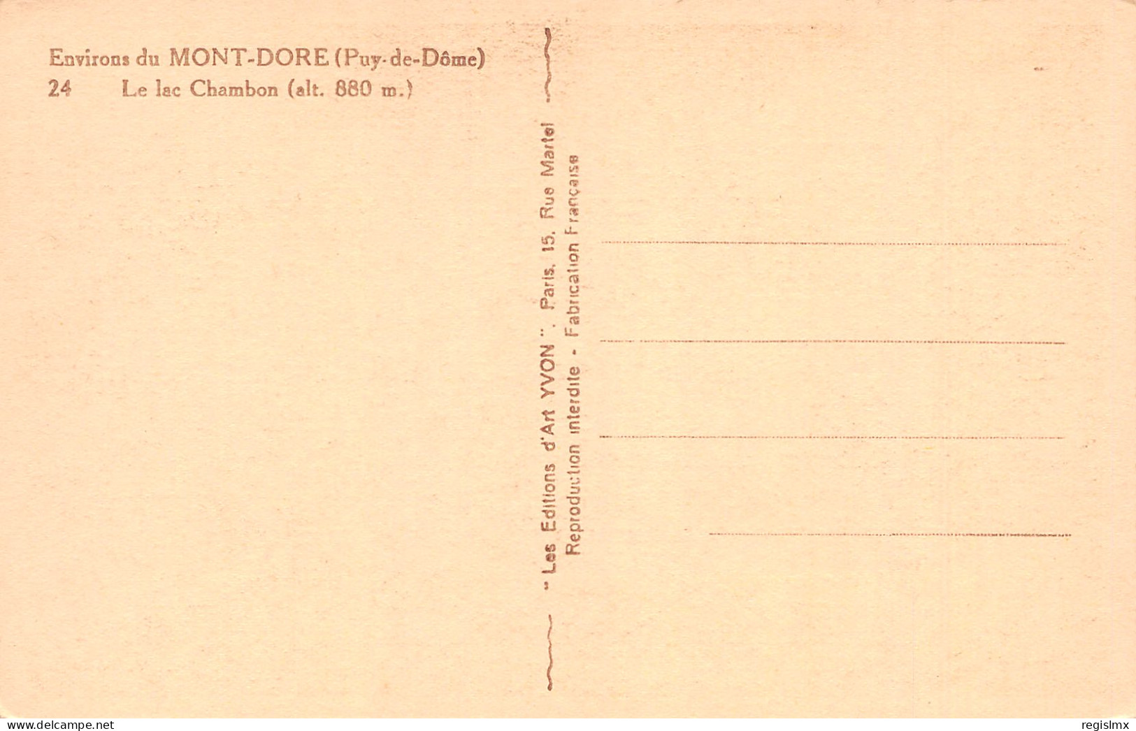 63-LE LAC CHAMBON-N°T2566-H/0213 - Otros & Sin Clasificación