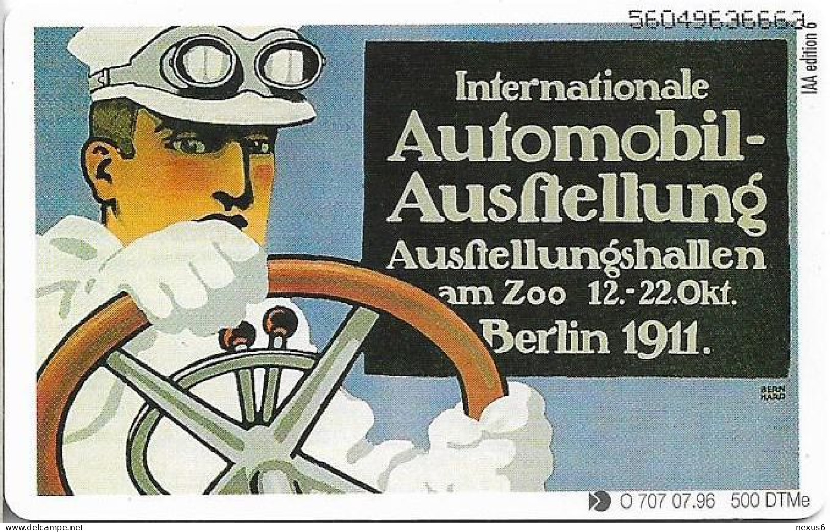 Germany - IAA Hannover '96 (Advert. 1911) - O 0707 - 07.1996, 6DM, 500ex, Mint - O-Serie : Serie Clienti Esclusi Dal Servizio Delle Collezioni