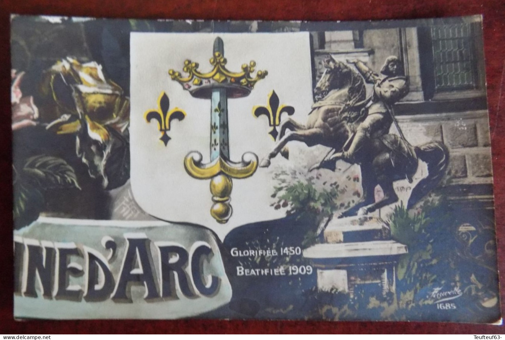 Carte Photo Monument Jeanne D'Arc - - Historia