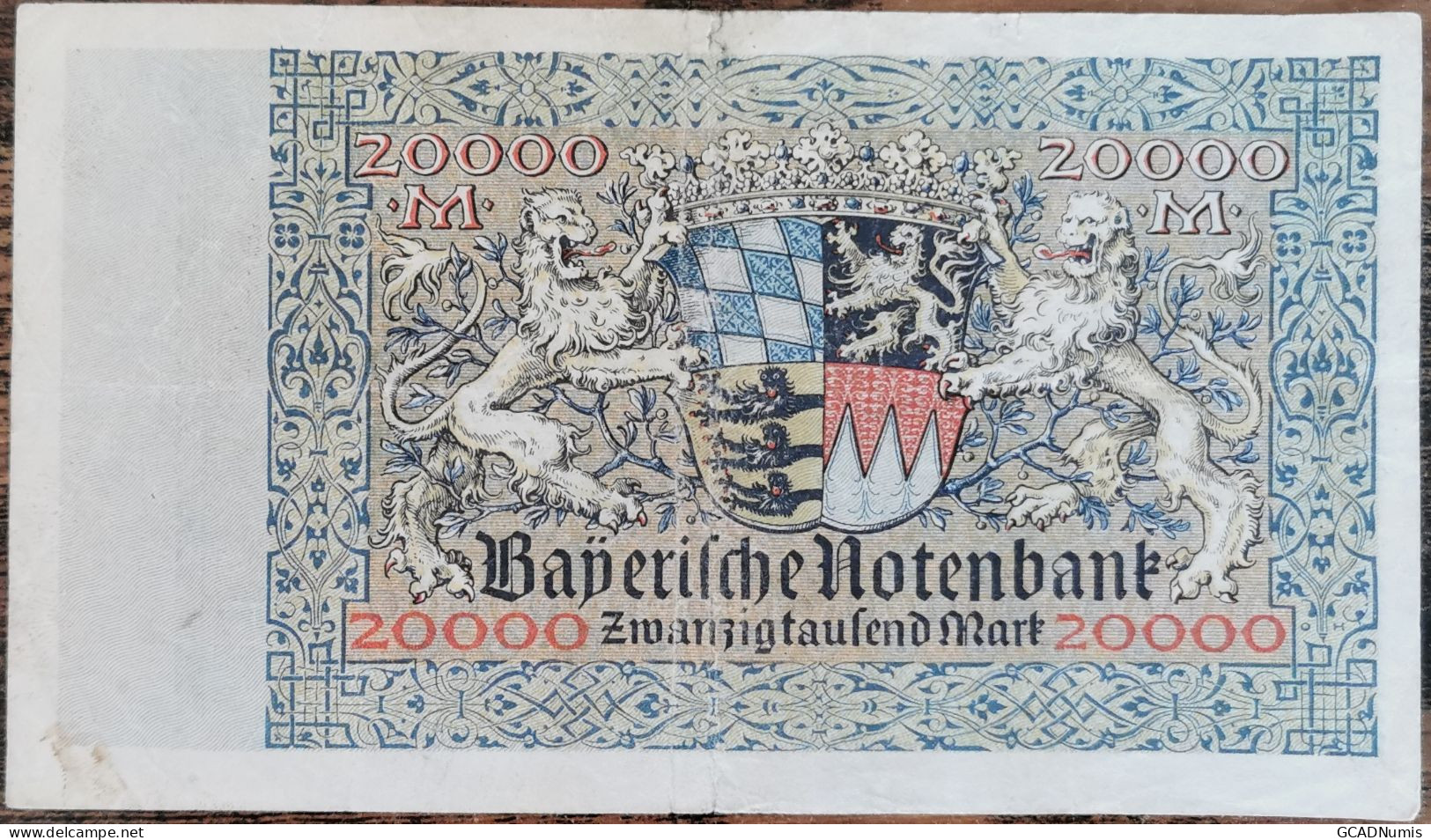 Billet Allemagne 20000 Mark 1 - 3 - 1923 - 20000 Mark