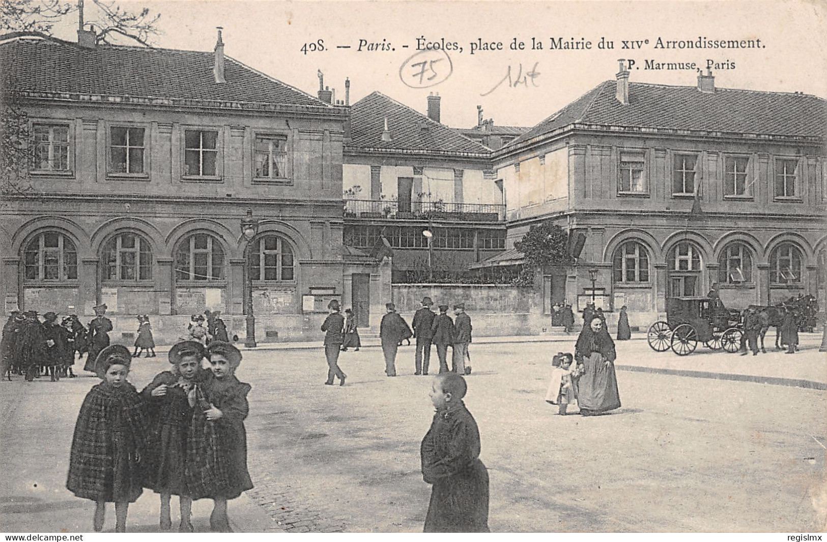 75-PARIS PLACE DE LA MAIRIE DU XIV ARRONDISSEMENT-N°T2568-C/0253 - Autres & Non Classés