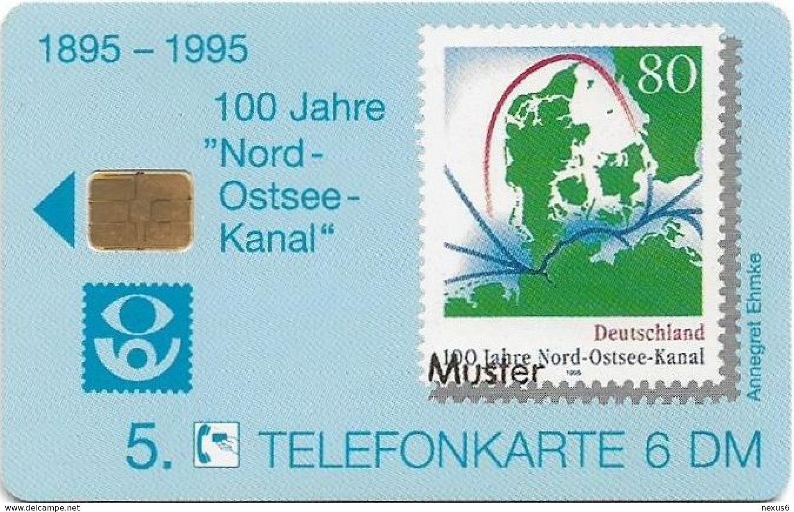 Germany - Kieler Philatelisten-Verein (100 Jahre Nord-Ostsee-Kanal) - O 0994 - 06.1995, 6DM, 1.000ex, Mint - O-Series : Series Clientes Excluidos Servicio De Colección