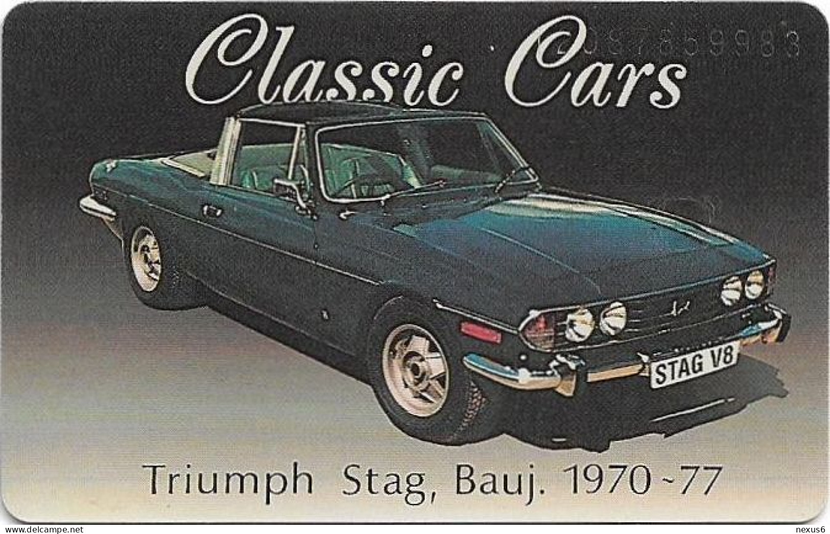 Germany - Classic Cars (Triumph Stag) - O 0182 - 08.1992, 6DM, 1.000ex, Mint - O-Serie : Serie Clienti Esclusi Dal Servizio Delle Collezioni