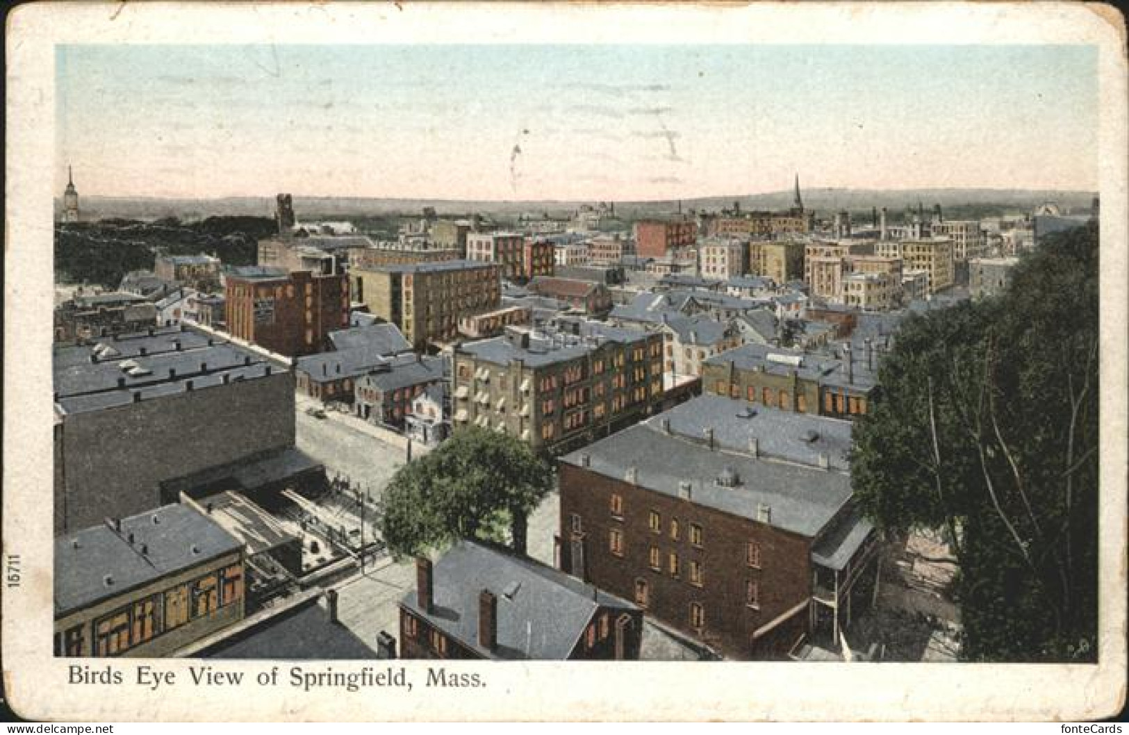 11326490 Springfield_Massachusetts Birds Eye View Of Part Of The City - Autres & Non Classés