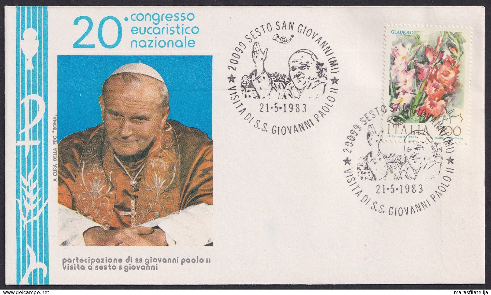 Vatican Italy 1983, Pope Paul John II, Eucharistic Congress, Sesteo San Giovanni - Andere & Zonder Classificatie