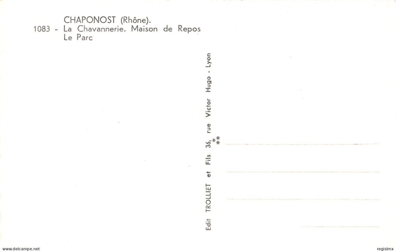 69-CHAPONOST-N°T2569-F/0393 - Other & Unclassified